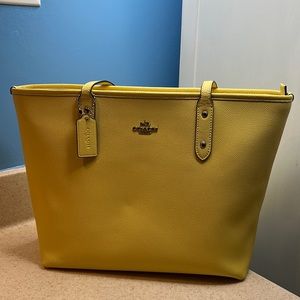 Yellow Large Coach Purse
